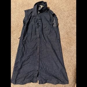 Sleeveless Jean dress